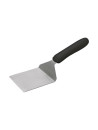 Steak shovel with black handle - Curved - Stainless steel blade - 10.16 x 7.6 cm