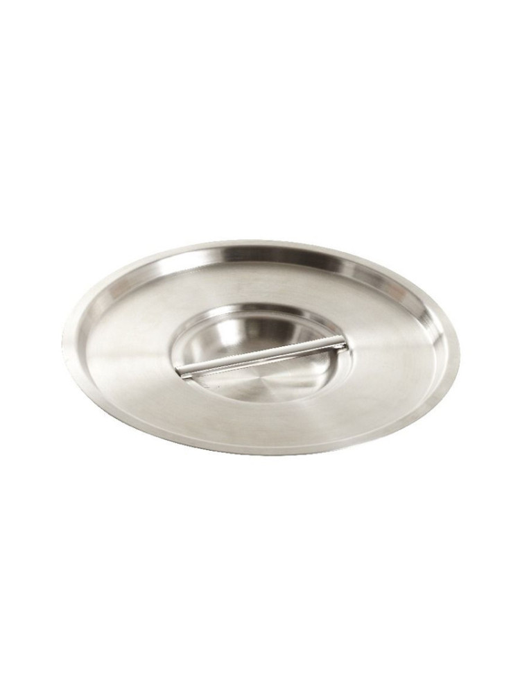 Couvercle rond inox pour marmite (diamètre 36 cm)