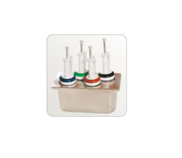 Support GN 1/3 4 compartiments pour bouteilles 473 ml ou 709 ml FIFO