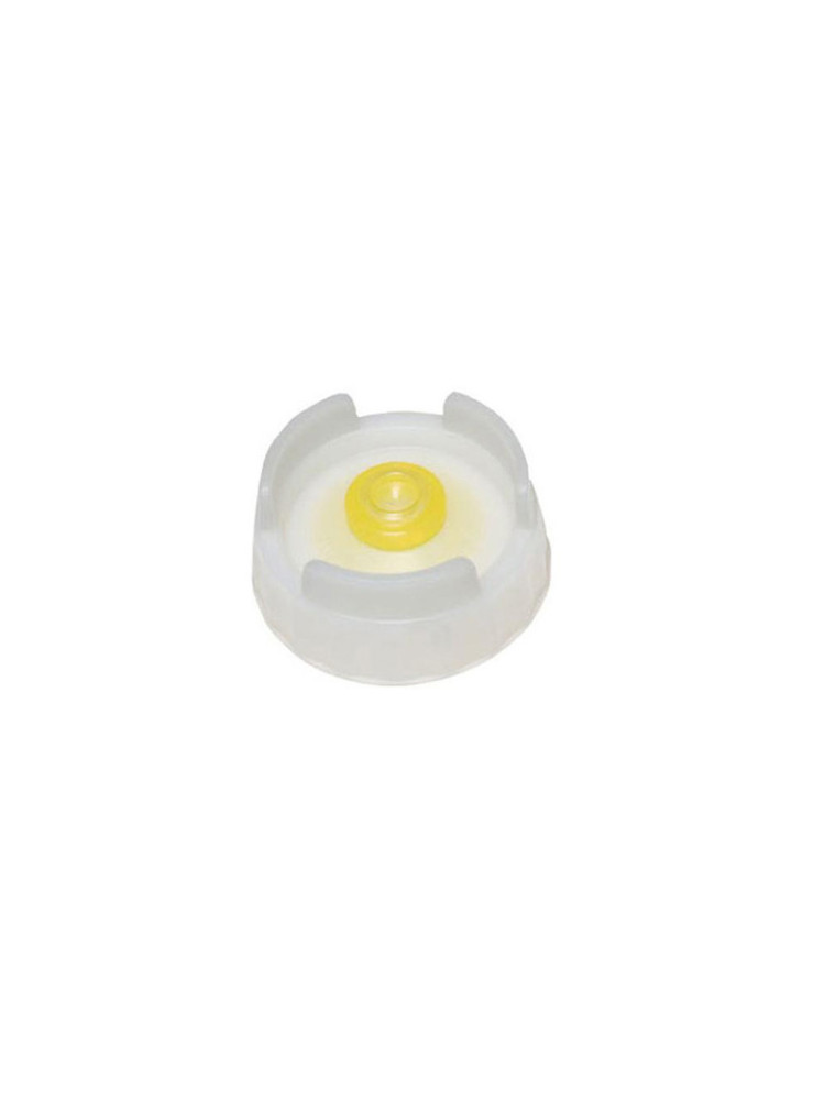 Pack of 6 Screw cap with yellow silicone valve - Medium thick sauce