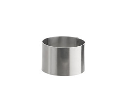 Stainless steel circle - diameter 6 cm - height 4 cm