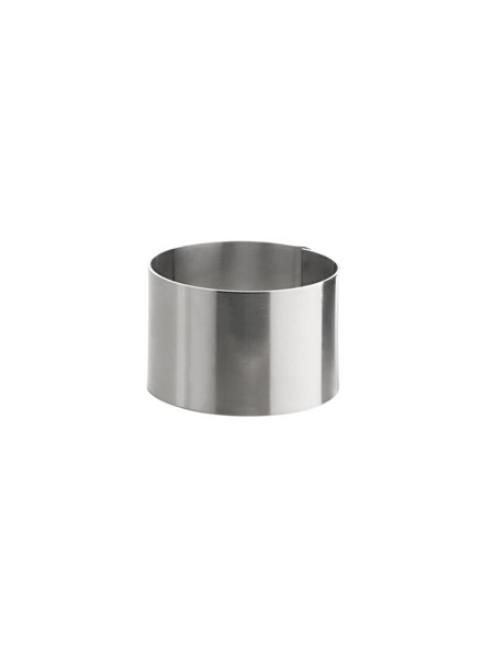 Stainless steel circle - diameter 6 cm - height 4 cm