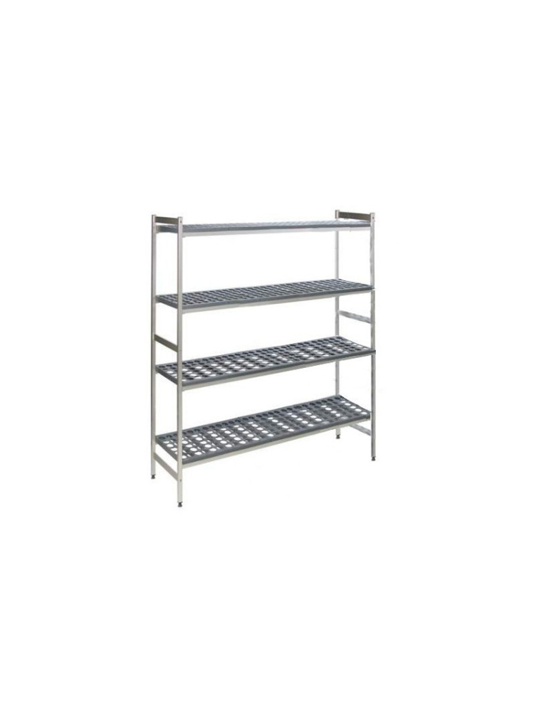 Shelving with shelves 4 levels depth 460 mm - Length 1489 mm