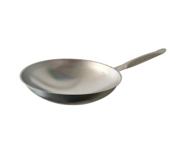 Wok à fond rond en inox diamètre 360mm