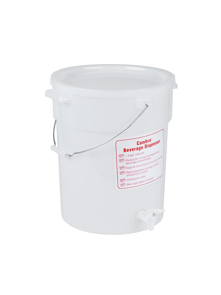 6 Gallon Sanitizer bucket used to clean shaker pars