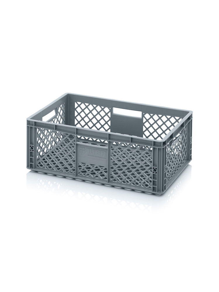 Gray openwork box 60 x 40 x 22 cm