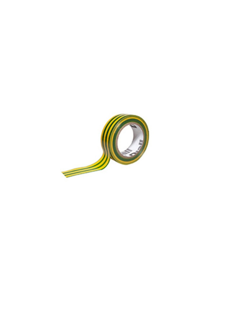 Green and yellow electric insulation tape