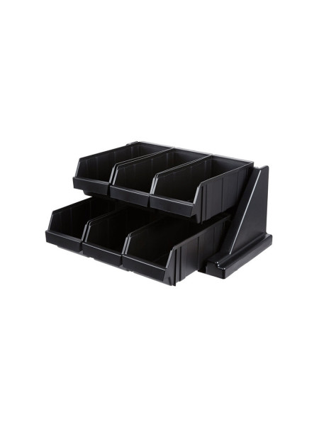 Station Versa pour 6 bacs à condiments (inclus) - Cambro | Vue principale Station Versa pour 6 bacs à condiments (inclus) - Cambro | Vue principale
