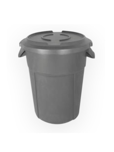 Step bin + Lid ( 120 liters ) BLACK