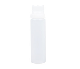 Translucent squeeze bottle with 3 outlets 710 ml