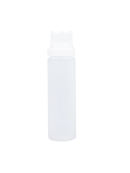 Translucent squeeze bottle with 3 outlets 710 ml