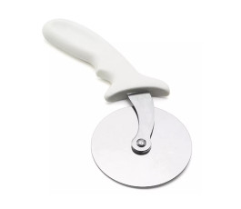 Stainless steel pizza wheel - Diameter 10 cm - White handle