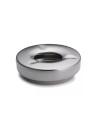 Cendrier de table inox rond - Coupe-vent - 12.5 cm de diamètre