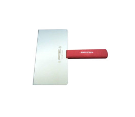 Spatule droite longue, manche plastique rouge