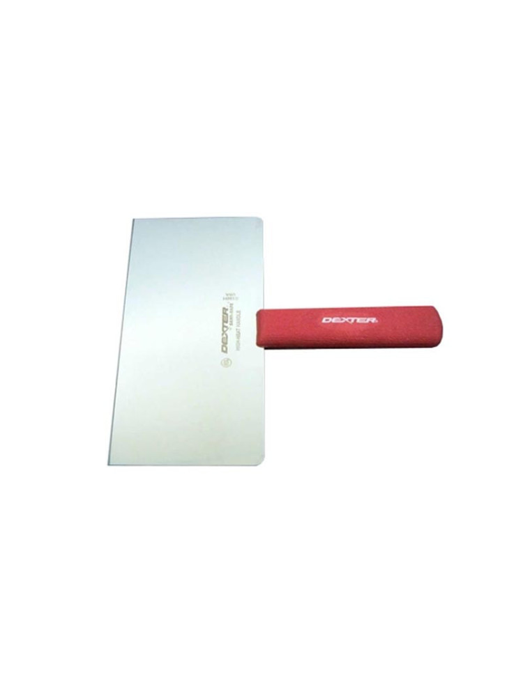 Spatule droite longue, manche plastique rouge