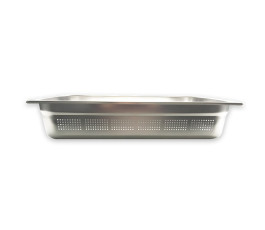 Bac GN 1/1 profondeur 100 mm perforé 13.7 L inox 304