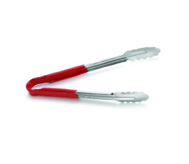 Stainless steel oak leaf pliers, red handle, length 30,5 cm