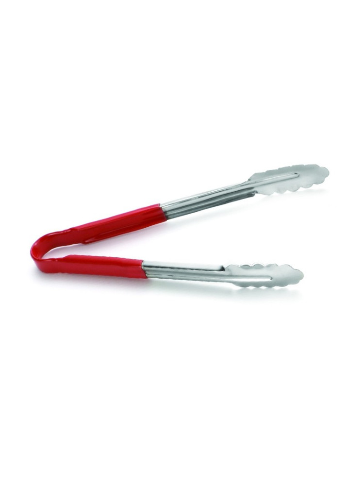 Stainless steel oak leaf pliers, red handle, length 30,5 cm