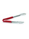 Stainless steel oak leaf pliers, red handle, length 30,5 cm