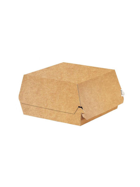 Beige square burger box 14*14 cm Solia (50 pieces)