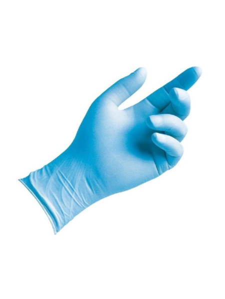 Boîte de 100 gants nitrile bleu M non poudré