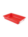 Bac plat 8 L HACCP - Rouge - 48.50 x 33.50 x 7.5 cm