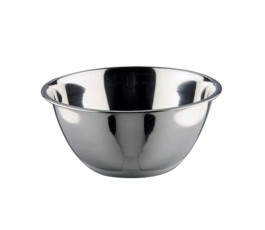 Flat-bottomed stainless steel salad bowl - Diameter 30 cm - 5 L