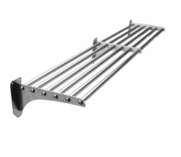 Tubular stainless steel dish rack - 40 x 120 x 30 cm