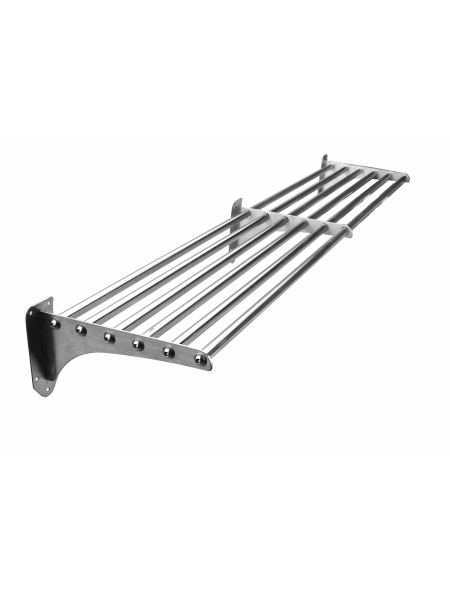 Tubular stainless steel dish rack - 40 x 120 x 30 cm