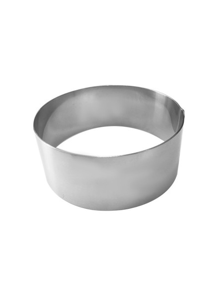 Stainless steel circle - diameter 10 cm - height 4 cm