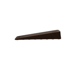 Removable brown matt rubber door wedge L.9.5 cm x H.1.6 cm x W.3 cm