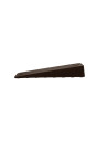 Removable brown matt rubber door wedge L.9.5 cm x H.1.6 cm x W.3 cm