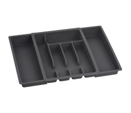 Plastic cutlery tray extendable gray cutlery tray