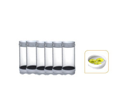 710 ml bottle for FIFO Sauce Gun with 3-hole lid - Set of 6