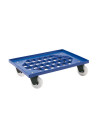 Transport undercarriage grid structure with 4 swivel casters