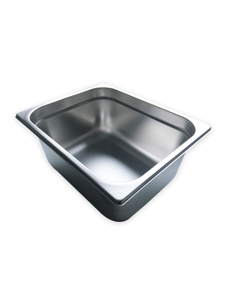 Bac GN 1/2, inox 304, profondeur 150 mm, 9.2 L, Mori 2A | Vue principale Bac GN 1/2, inox 304, profondeur 150 mm, 9.2 L, Mori 2A | Vue principale