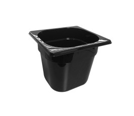 GN 1/6 tray in Tritan - Depth - 150mm - Black