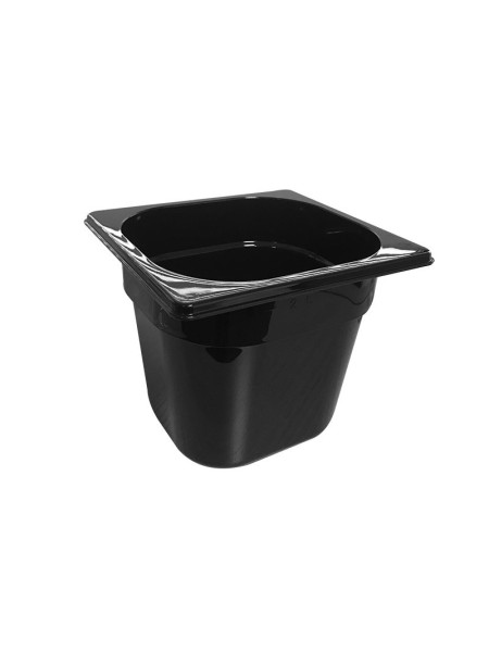 GN 1/6 tray in Tritan - Depth - 150mm - Black