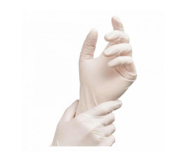 Boîte de 100 gants vinyle non poudré naturel taille L