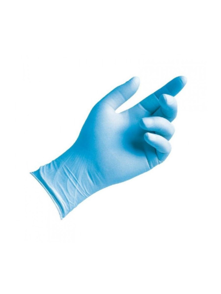 Box of 100 powder-free blue M nitrile gloves