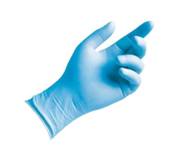 Box of 100 powder-free blue XL nitrile gloves