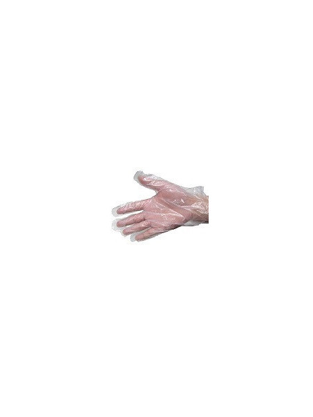 Salad gloves x 100 - Embossed polyethylene - Transparent - Ambidextrous