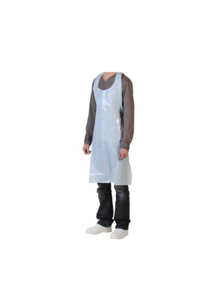 Disposable white aprons pack 1 x 100