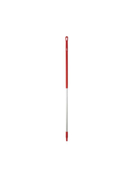 Manche aluminium rouge 1510 mm - Compatible brosse et raclette -  Diamètre 31 mm