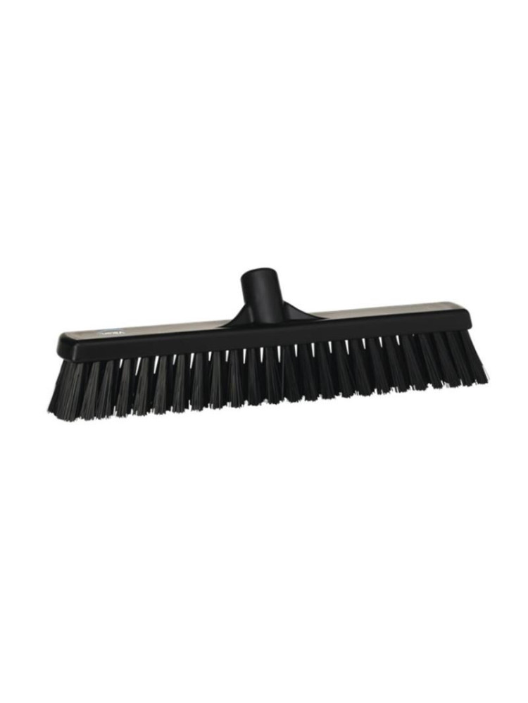 Vikan Broom 410mm - Soft / hard fiber - Black