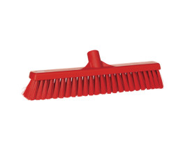 Vikan Broom 410mm - Soft fiber - Red