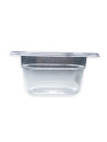 Bac tritan GN 1/9 100 mm Mori 2A, empilable, transparence, résistance thermique, entretien facile.