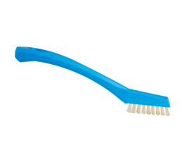 Mini-brosse avec fibres résistantes à la chaleur - 205 mm - Très dur - Bleu