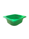 Pack of 12 green PP bins GN1/6-65mm