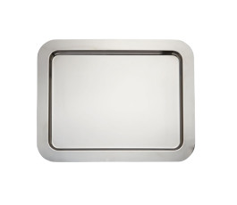 Plateau rectangulaire en inox Pro.mundi (35x27cm)